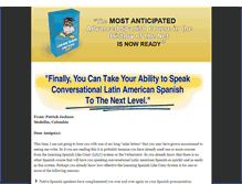 Tablet Screenshot of learningspanishlikecrazy3.com